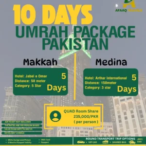 10 days umrah package from pakistan B