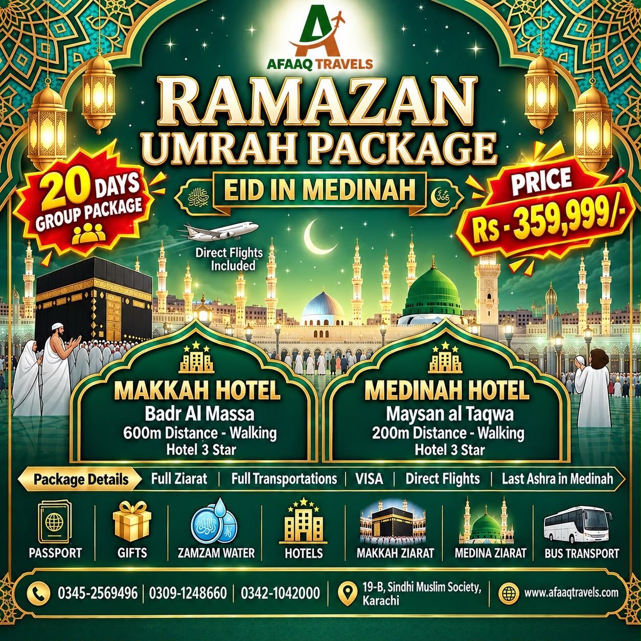20 Days Last Ashra Group Ramzan Umrah Package 2027
